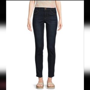 DEMOCRACY | Women's Dark Wash Ab Solution Slimming Skinny Jeans
